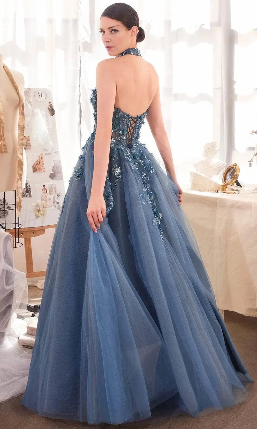 3D Floral Accent Sweetheart Sleeveless Strapless Off the shoulder Floor length Cocktail Dress Homecoming Dress Evening Dress Party Dress Prom Dress