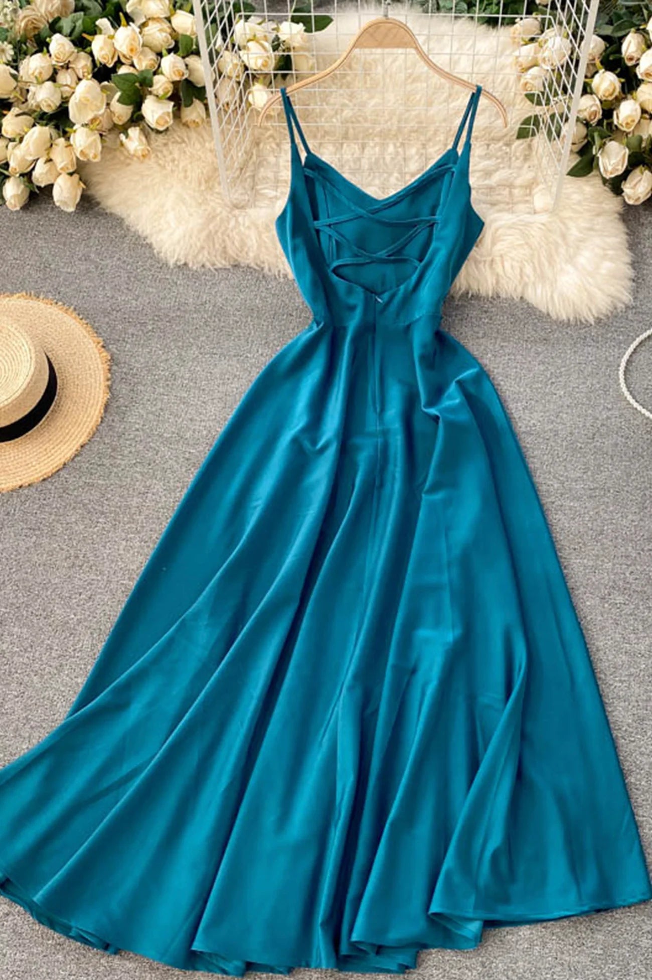 A-Line Simple V-Neck Short Dresses Party Dresses