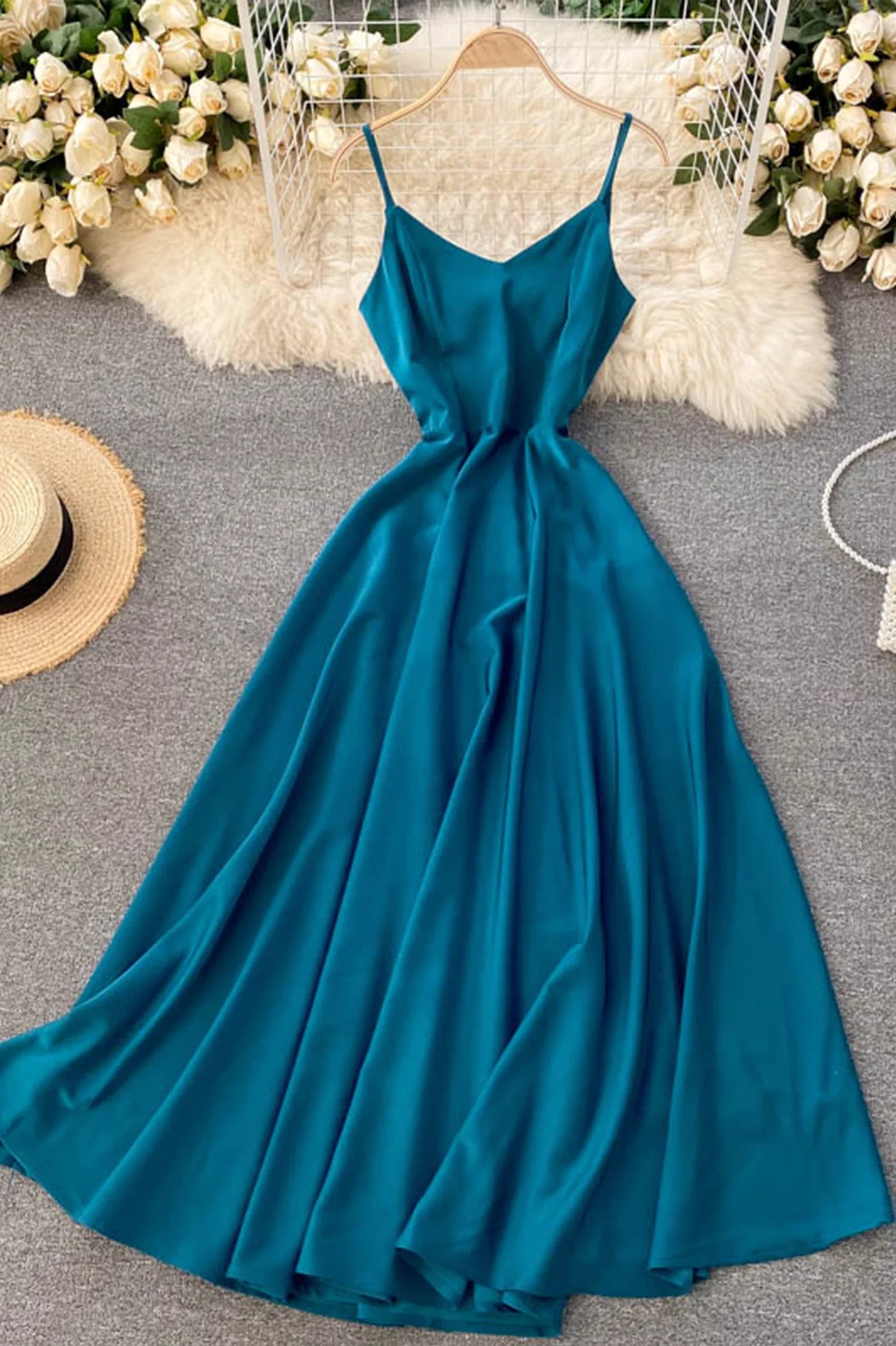 A-Line Simple V-Neck Short Dresses Party Dresses