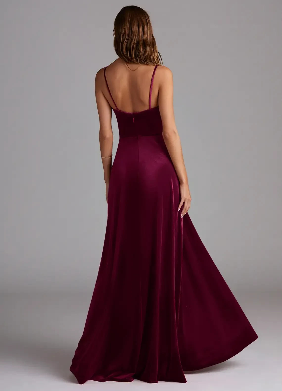 Alluring A Line Sweetheart Neck Sleeveless Spaghetti Strap Back Floor Length Bridesmaid Dress