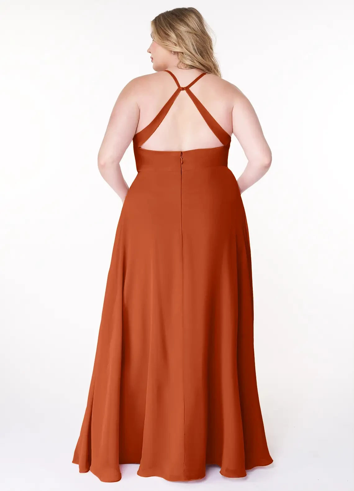 Alluring Plus Size A Line Sweetheart Neck Sleeveless Criss Cross Back Floor Length Bridesmaid Dress