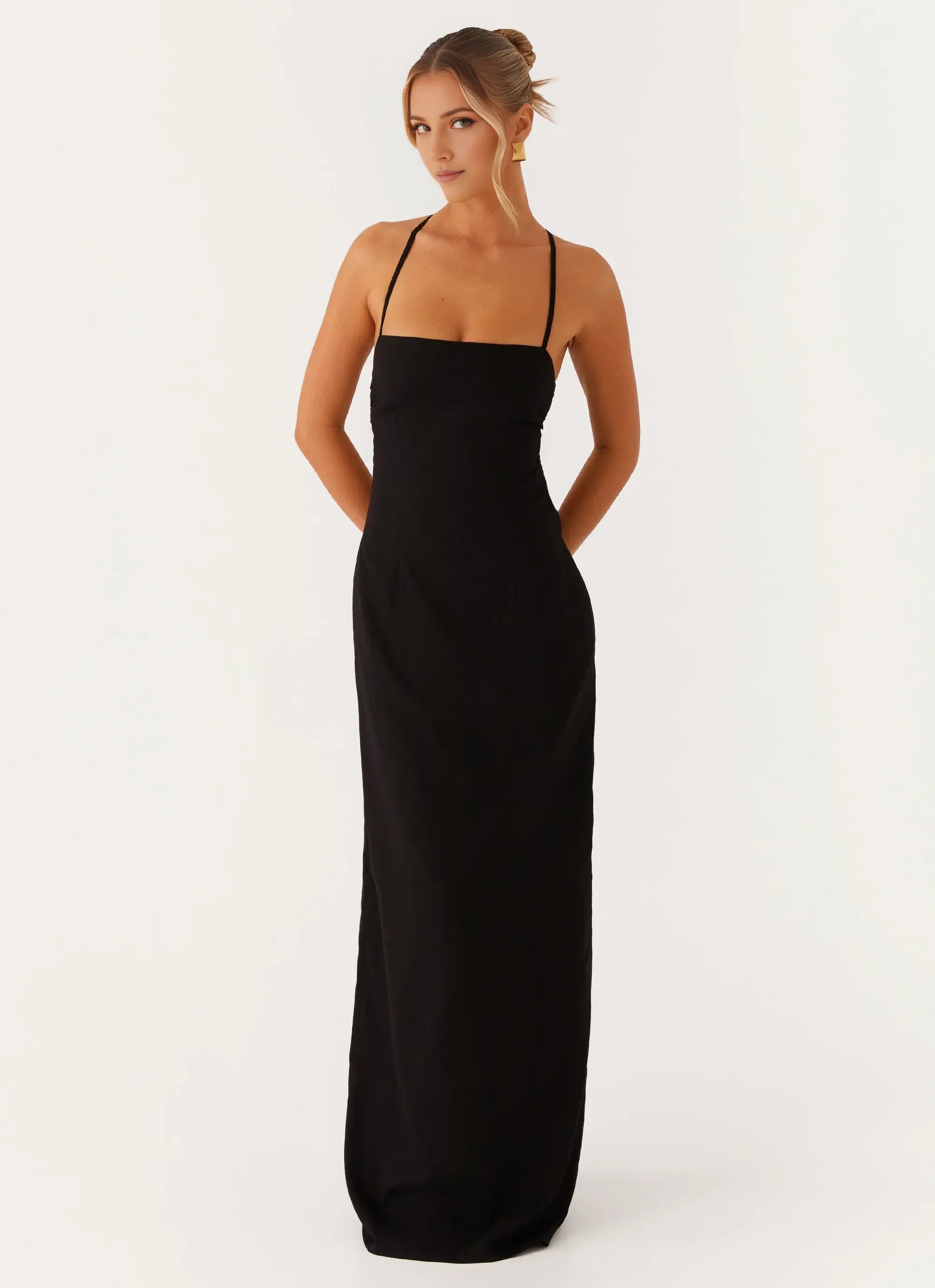 Alluring Sheath Square Neck Sleeveless Crisscross Back Floor Length Plus Size Evening Dress