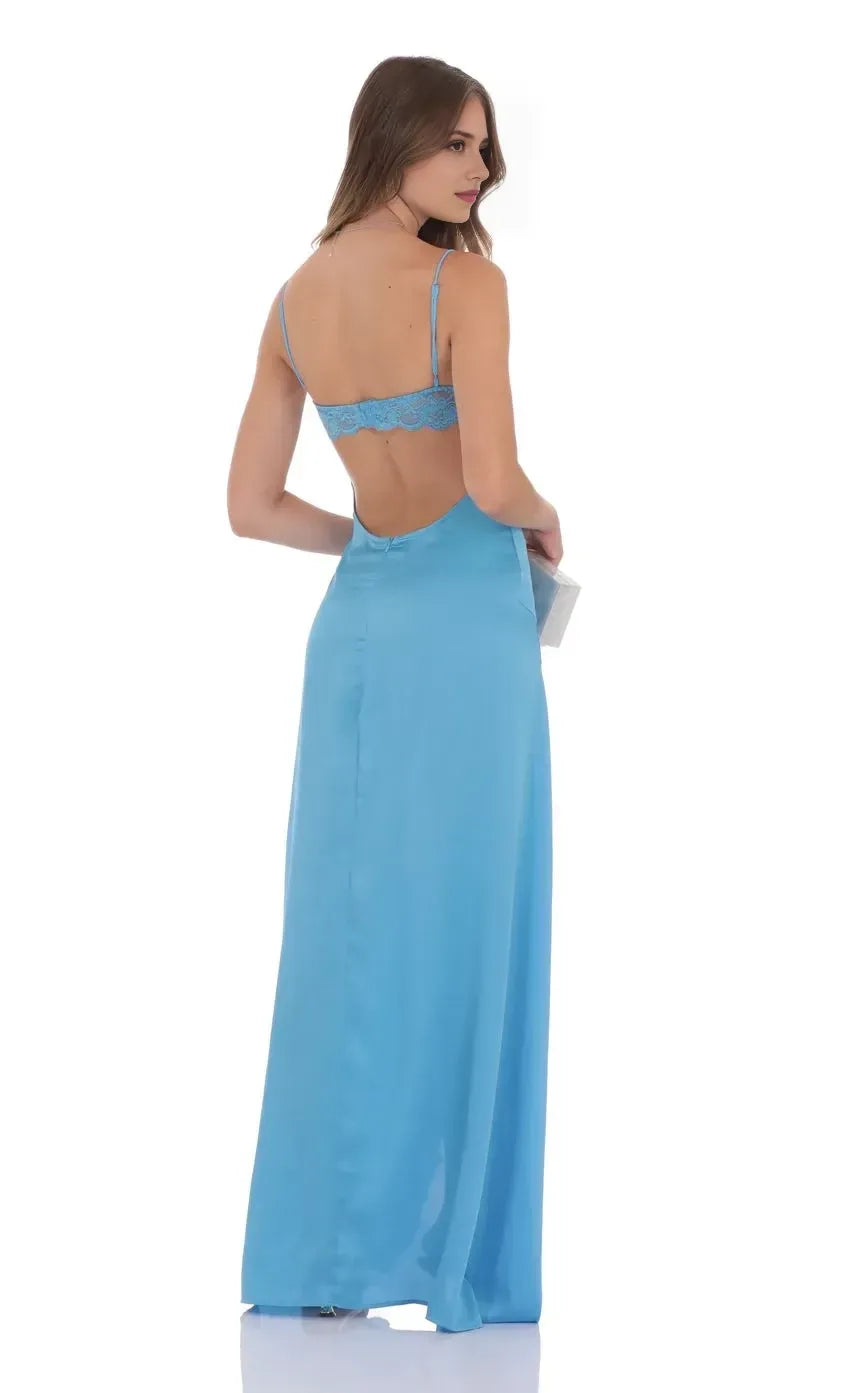 Alluring Sheath Sweetheart Neck Spaghetti Strap Open Back Floor Length Evening Dress