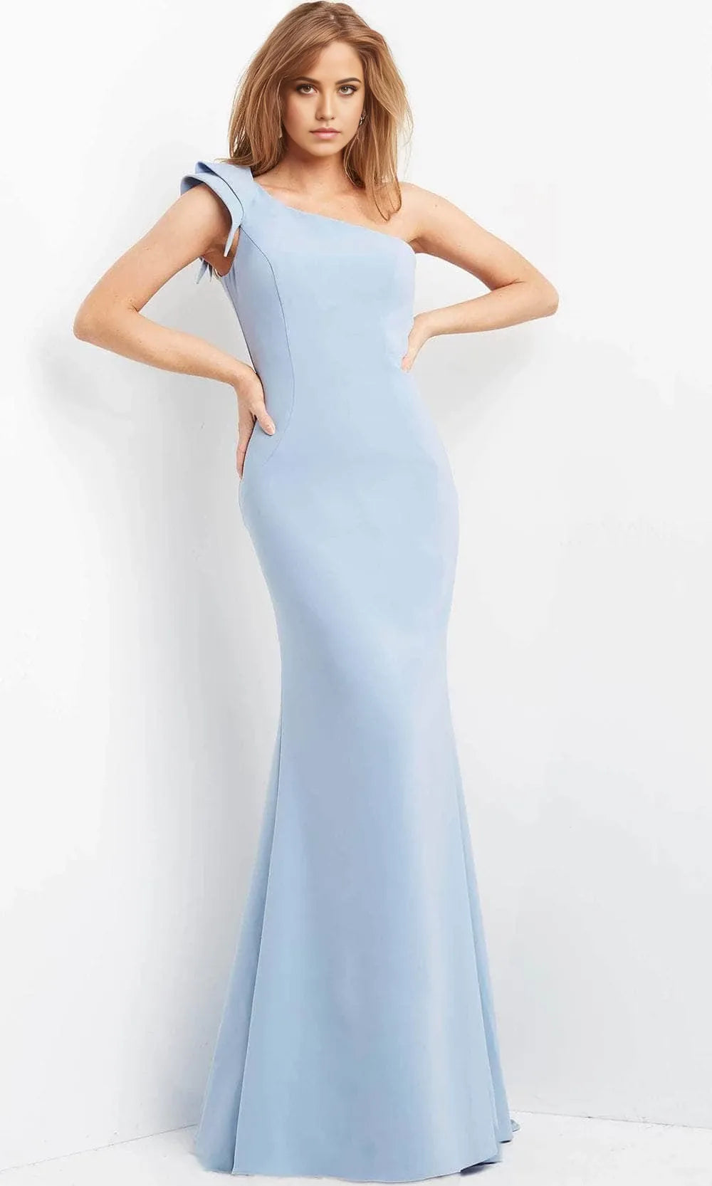 Assymmetrical Sleeveless Mermaid Elegant One-shoulder Floor Length Prom Dress For Sale For Ladies