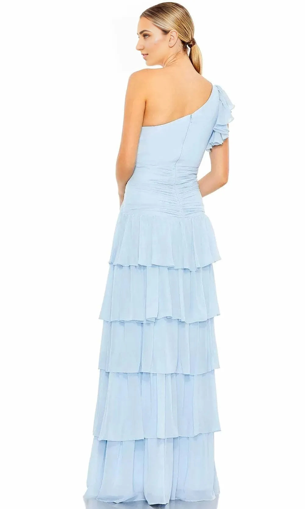 Asymmetric Sleeveless A-Line Elegant One-shoulder Floor length Prom Dress Hot Sale For Women