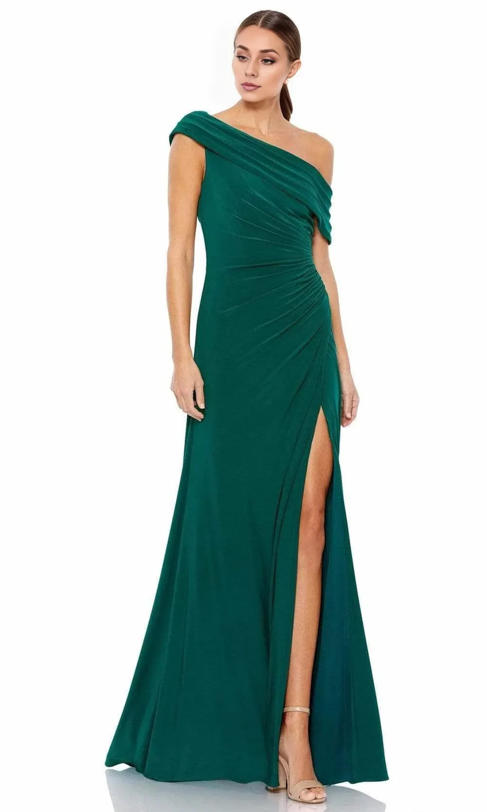 Asymmetric Sleeveless A-Line Enchanting One-shoulder Floor length Long Prom Dress For Sale For Women