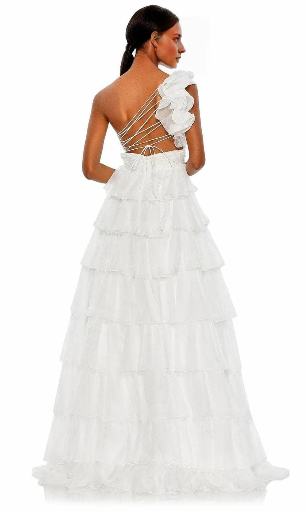 Asymmetric Sleeveless Sheath A-Line Off the shoulder Floor Length Prom Dress Hot Sale For Ladies