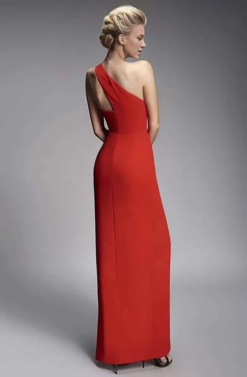 Asymmetric Sleeveless Trumpet Sheath One-shoulder Floor length Prom Dress For Sale For Women
