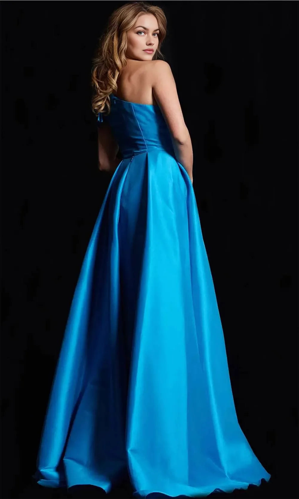 Asymmetrical Sleeveless A-Line Vintage Off the shoulder Floor length Long Prom Dress Hot Sale For Ladies