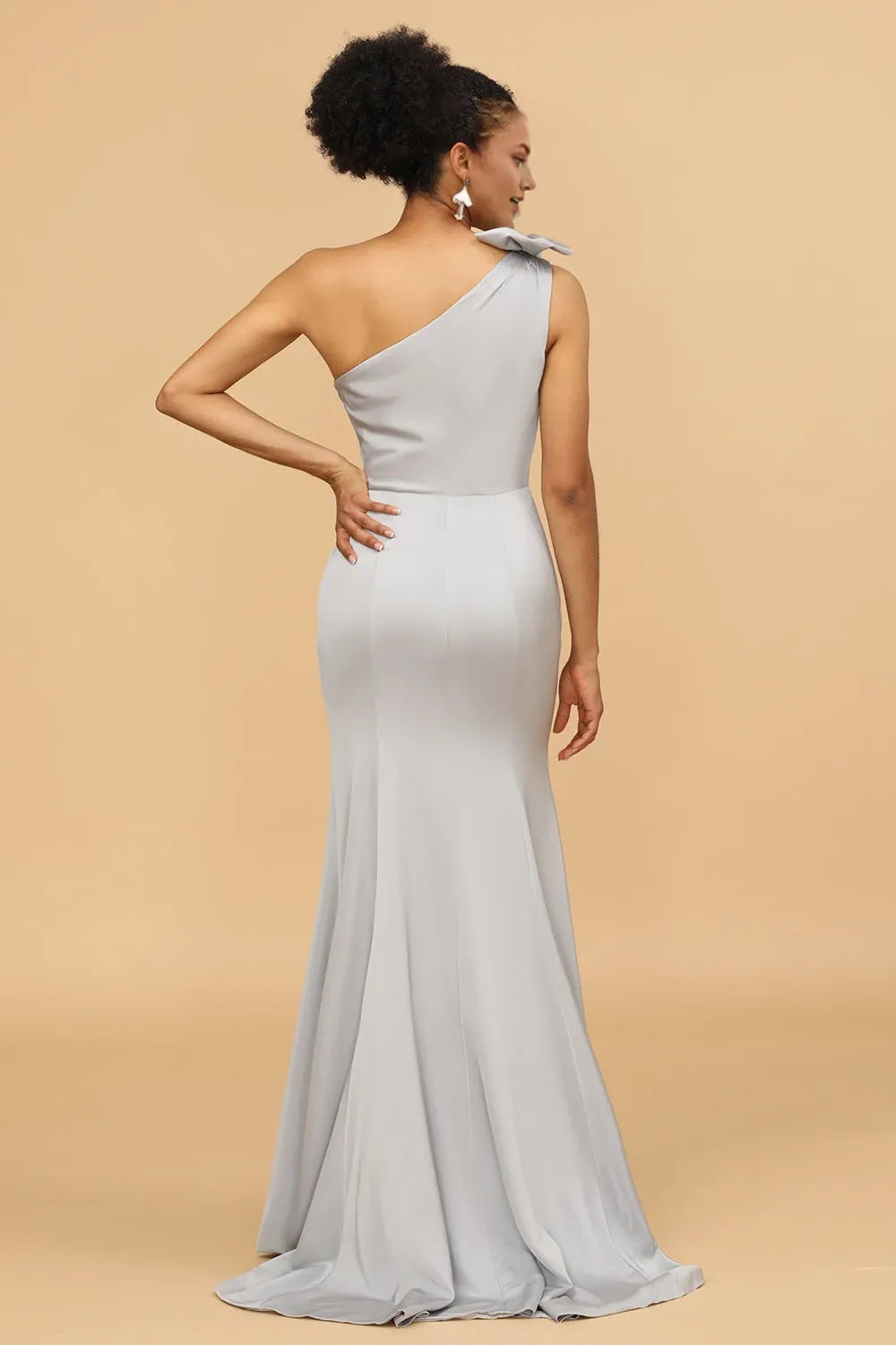 Asymmetrical Sleeveless Mermaid Gorgeous One Shoulder Floor Length Prom Dress Hot Sale For Women