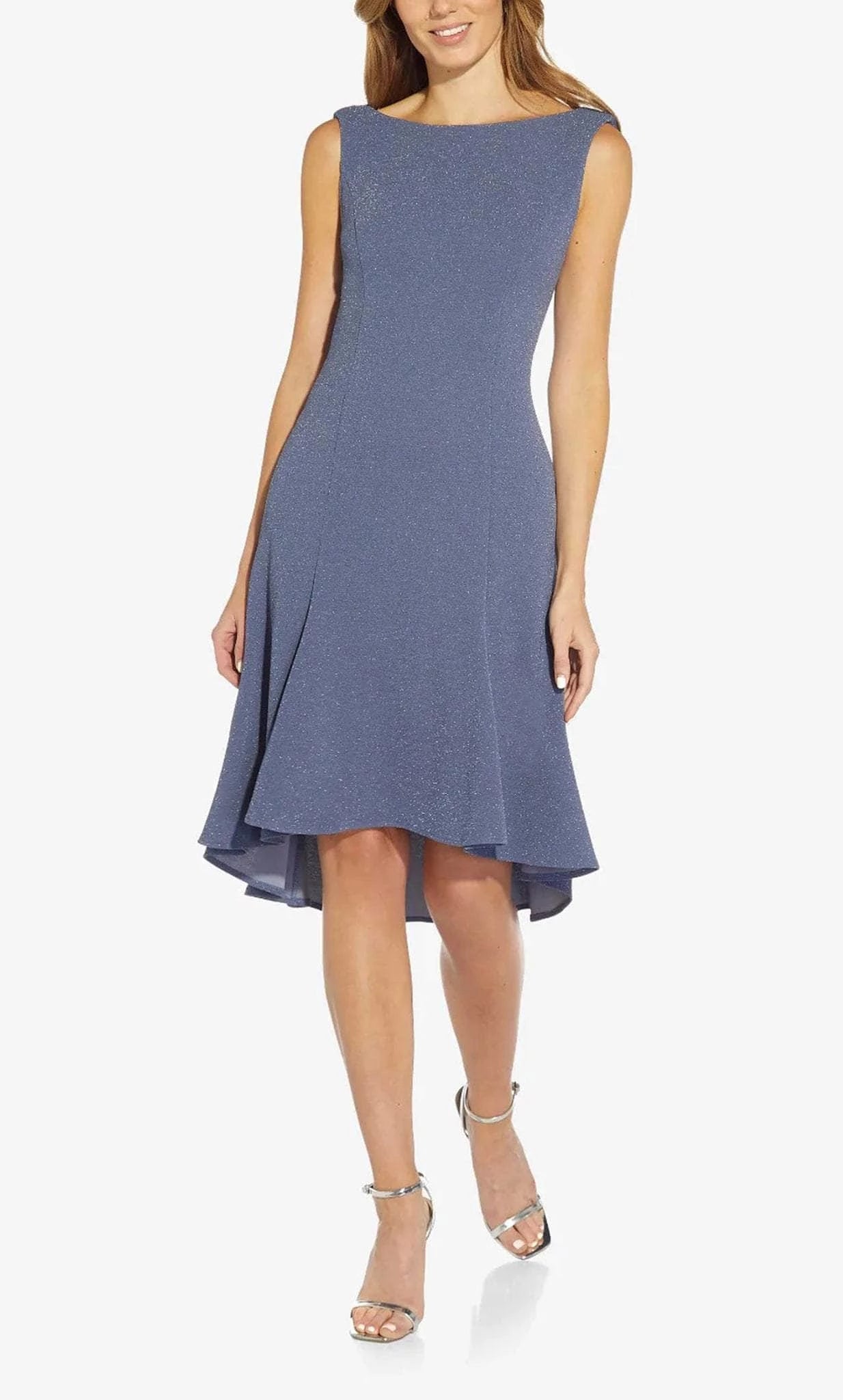 Bateau Sleeveless Trumpet Classic Off the shoulder Knee Length Prom Dress For Sale For Women