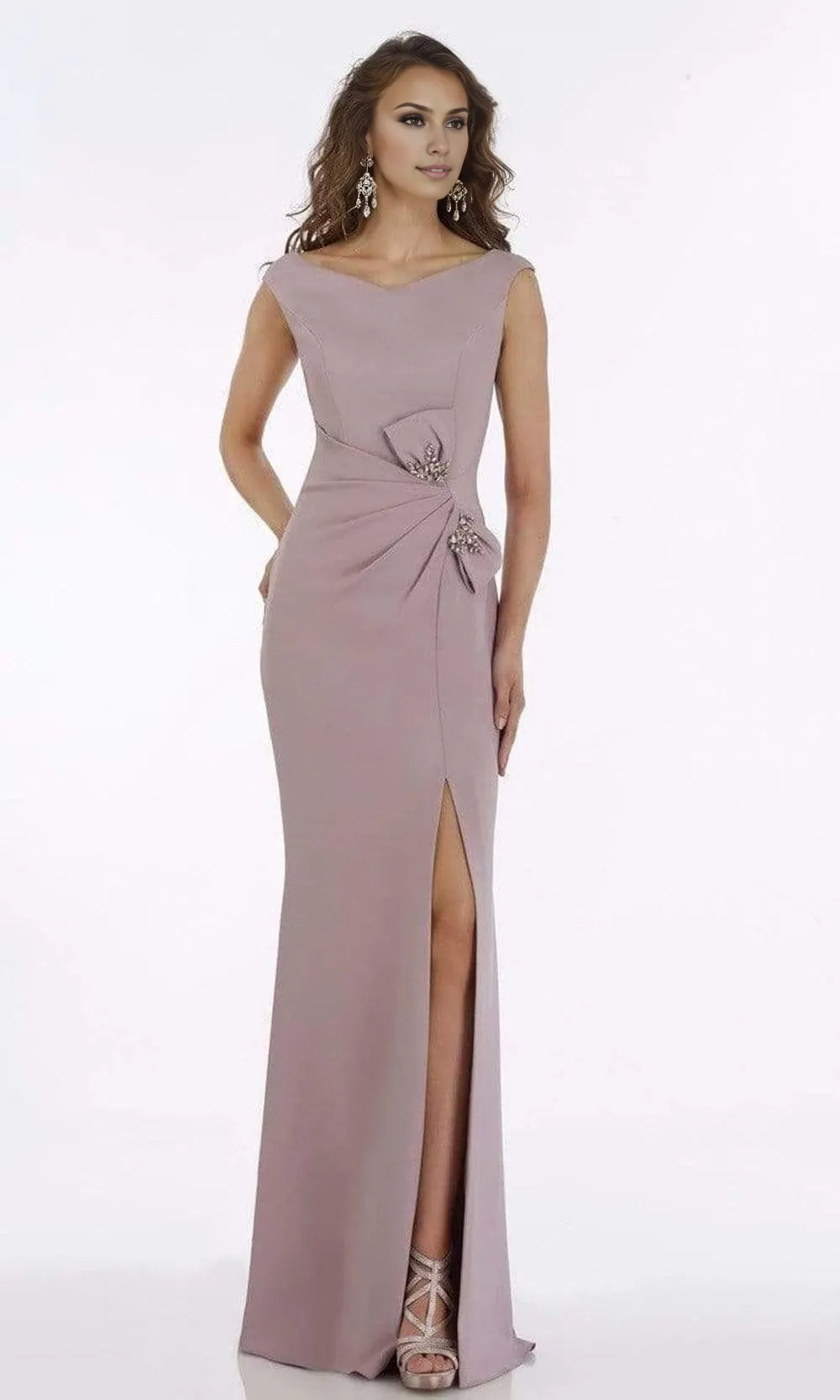 Bateau Sleeveless Trumpet Fashion Off the shoulder Floor length Prom Dress Hot Sale For Women