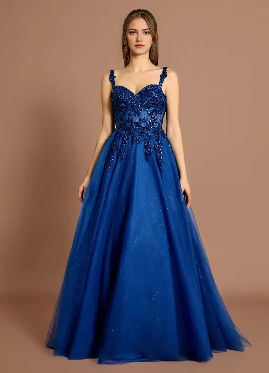 Beaded Tulle Ballgown Sweetheart Sleeveless Lace Up Back Floor Length Hot sale Prom Dress