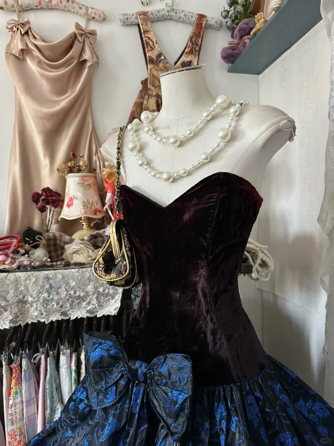 Vintage Bowknot Sweetheart Strapless A-Line Short Tiered Summer Dresses Prom Dress Party Dress Cocktail Dress Homecoming Dress Evening Dress ﻿