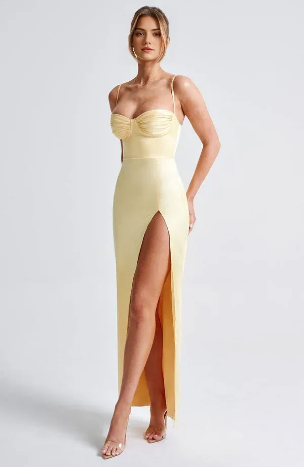 Bright Sheath Sweetheart Neck Spaghetti Strap Zipper Back Floor Length For Women Evening Dress