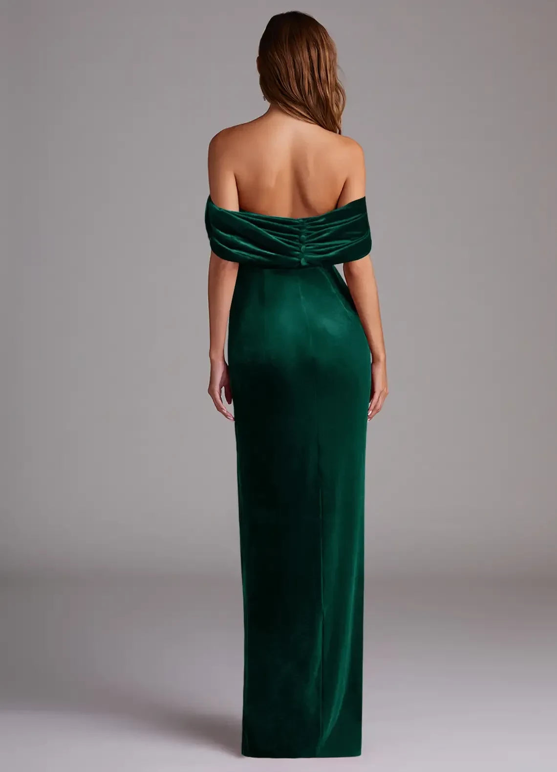 Captivating Sheath Sweetheart Neck Off Shoulder Ruched Back Floor Length Bridesmaid Dress