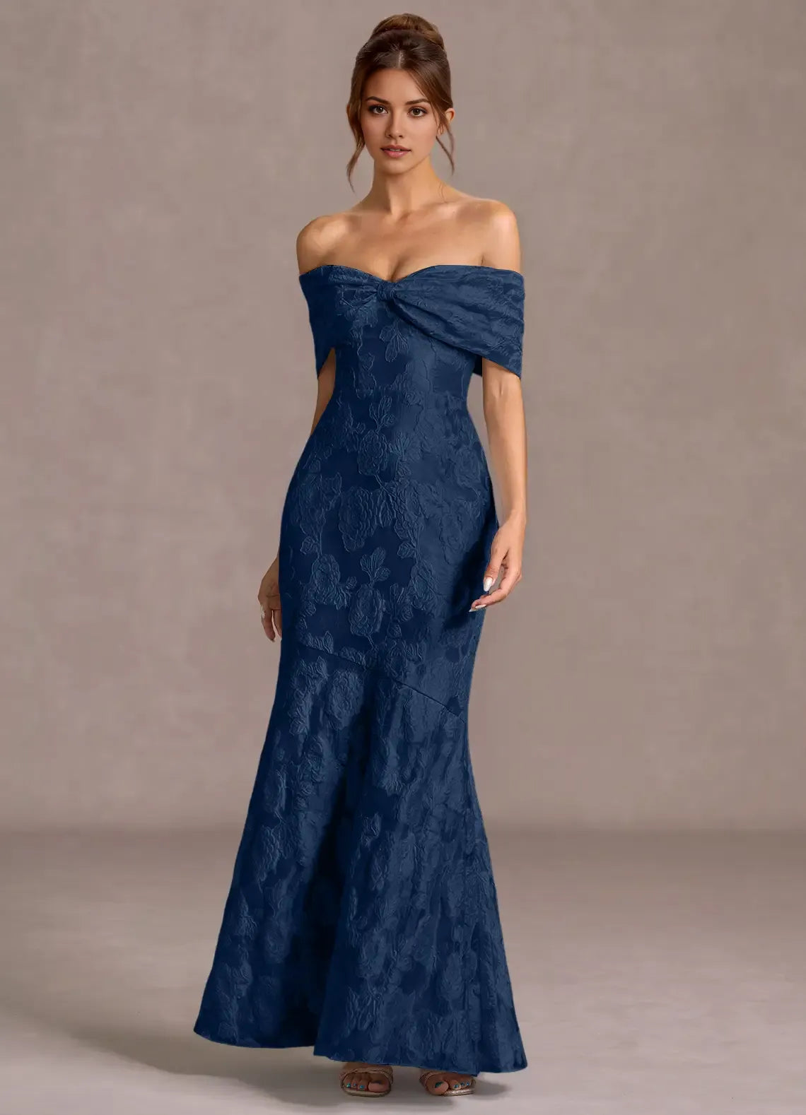 Charming Trumpet Sweetheart Off the Shoulder Lace Up Back Floor Length For Ladies Prom Dress