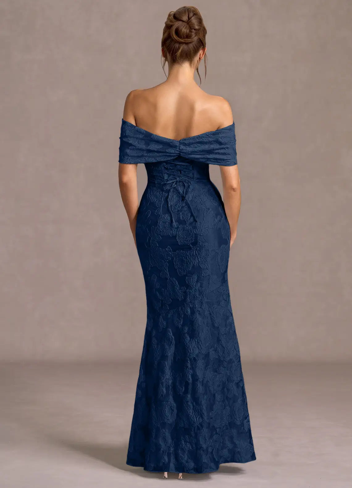 Charming Trumpet Sweetheart Off the Shoulder Lace Up Back Floor Length For Ladies Prom Dress