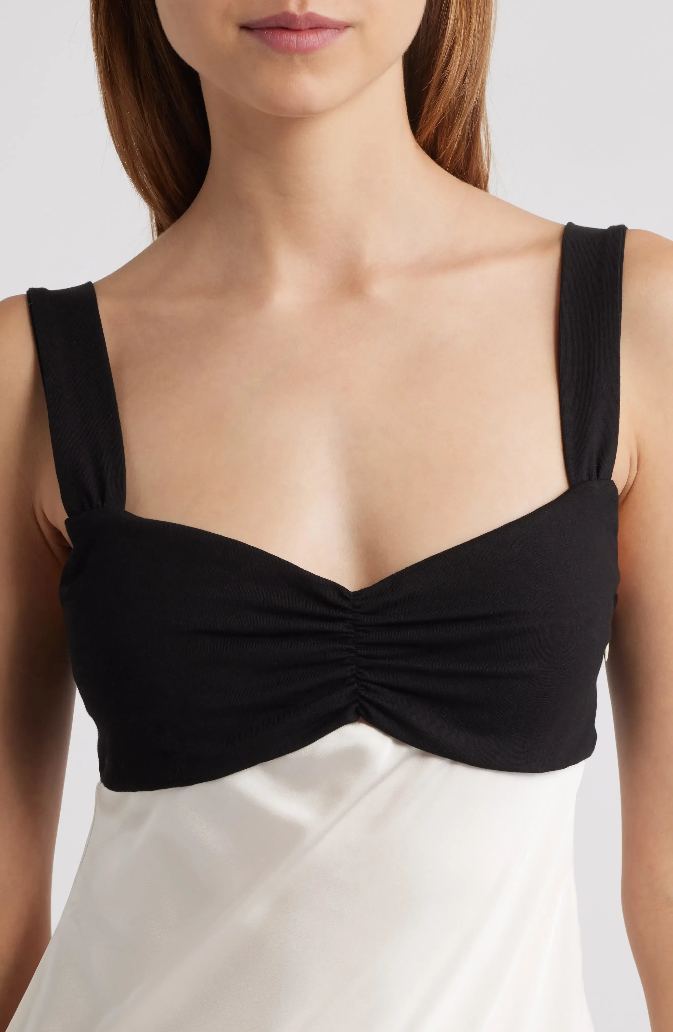 Chic A Line Sweetheart Sleeveless Contrast Back Short Homecoming Dress