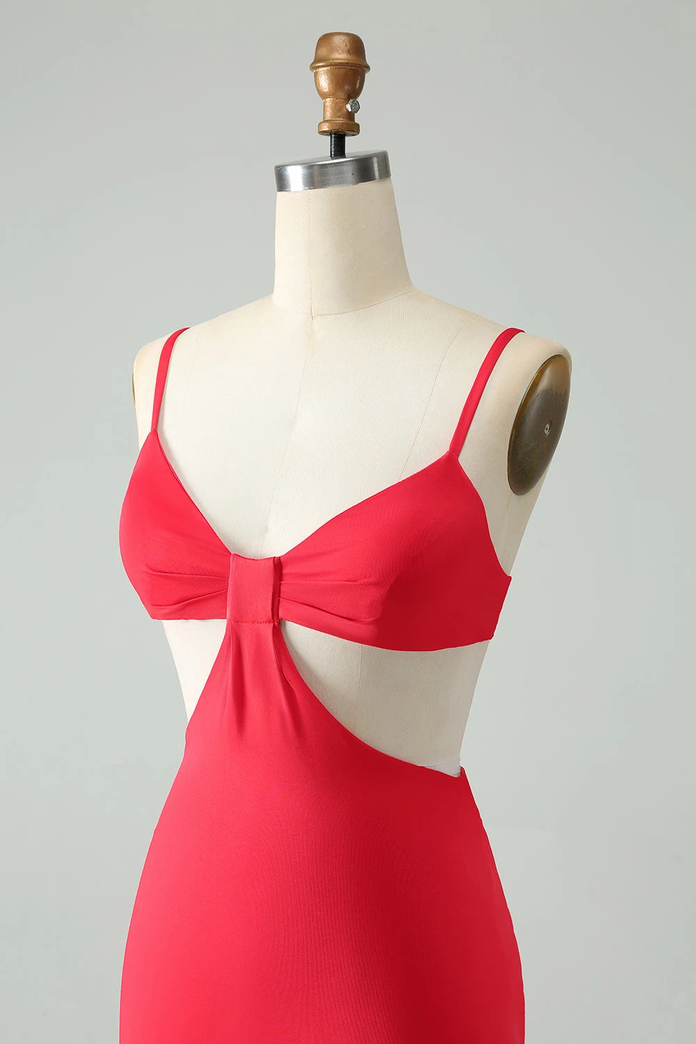 Chic Bodycon Plunge Neck Sleeveless Open-Back Mini Cocktail Dress Homecoming Dress