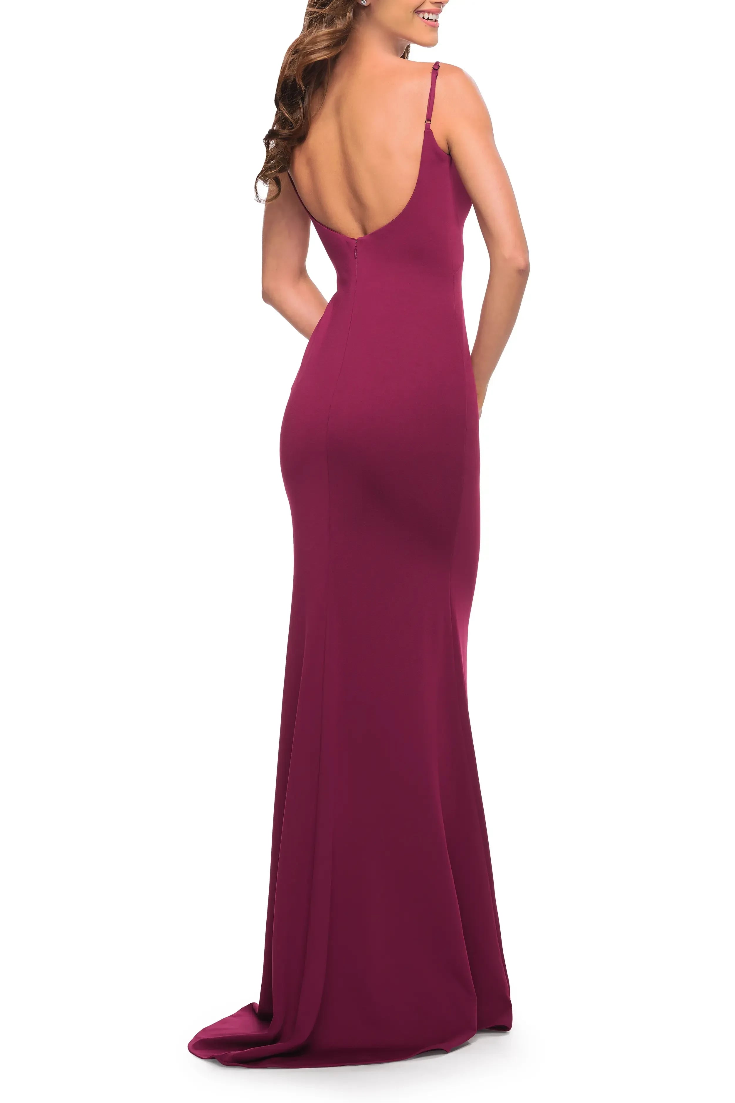 Chic Mermaid Square Neck Sleeveless Zipper Back Floor Length Evening Dress