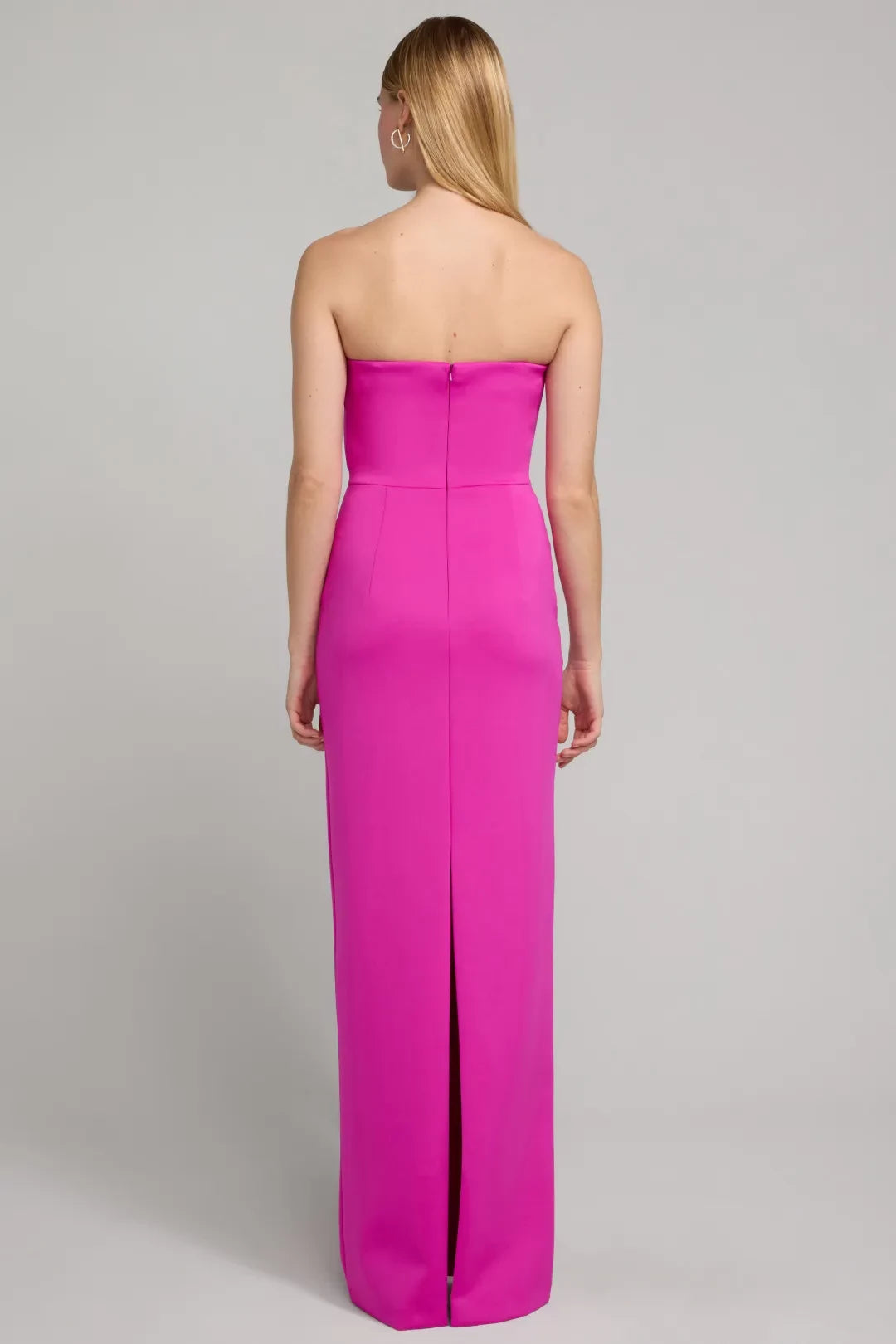 Chic Sheath Strapless Sleeveless Bow Accent Floor Length Plus Size Prom Dress