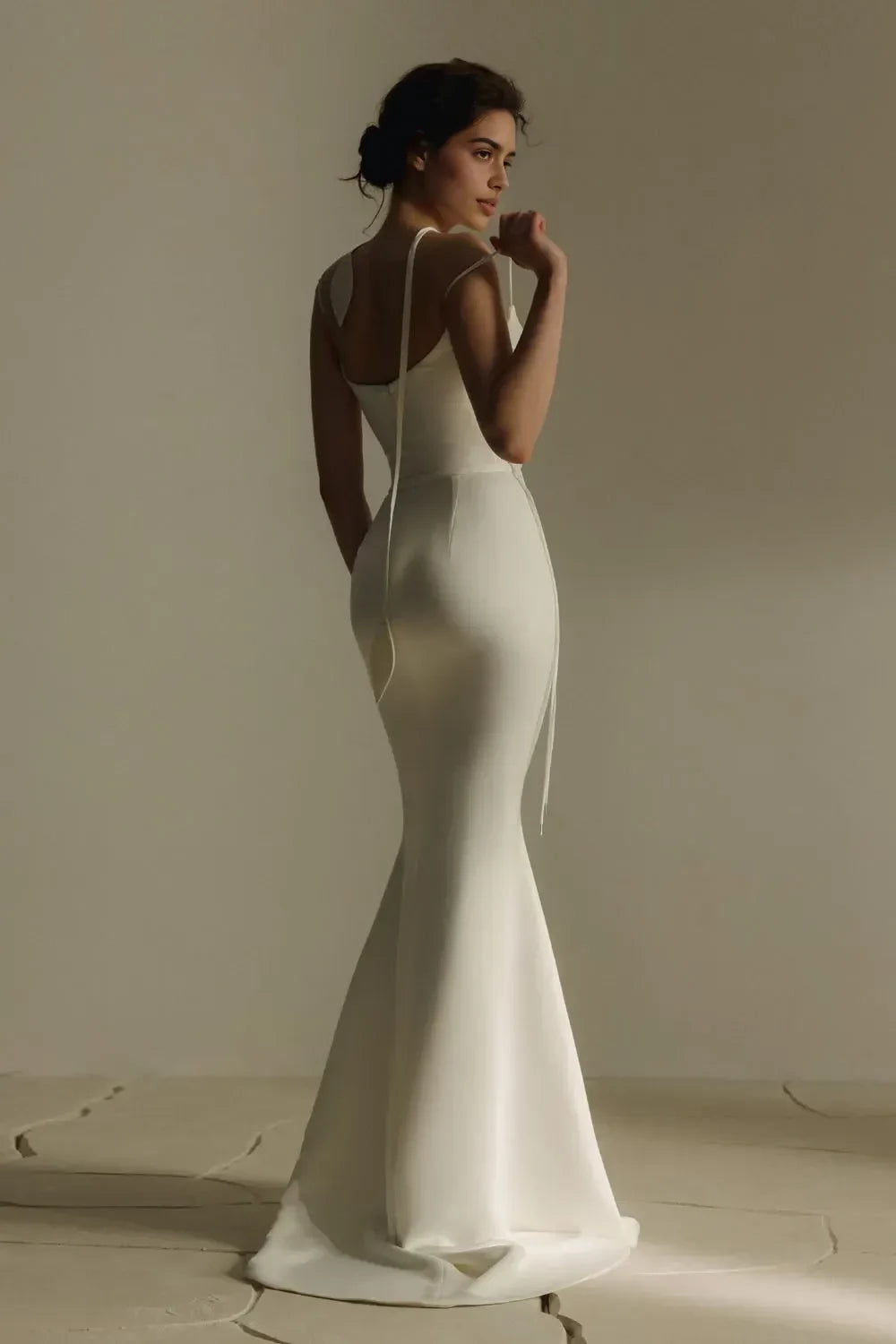 Chic Sweetheart Neck Sleeveless Lace Up Side Train Length Wedding Dress