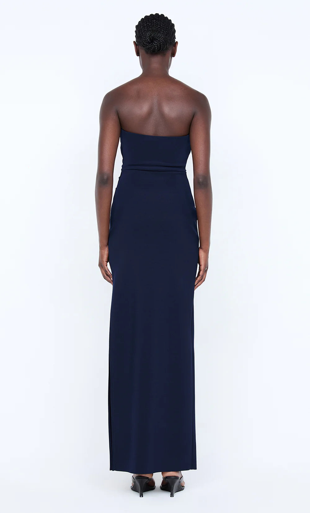 Crisp Sheath Strapless Sleeveless Open Back Floor Length For Sale Prom Dress