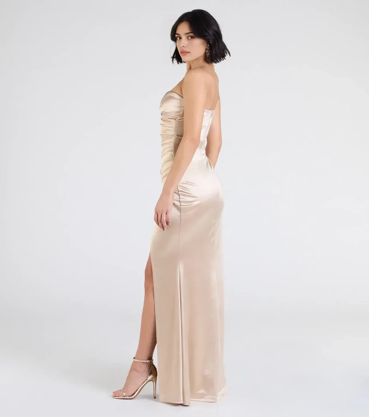 Dazzling Mermaid Sweetheart Neck Sleeveless Zipper Back Floor Length Prom Dress