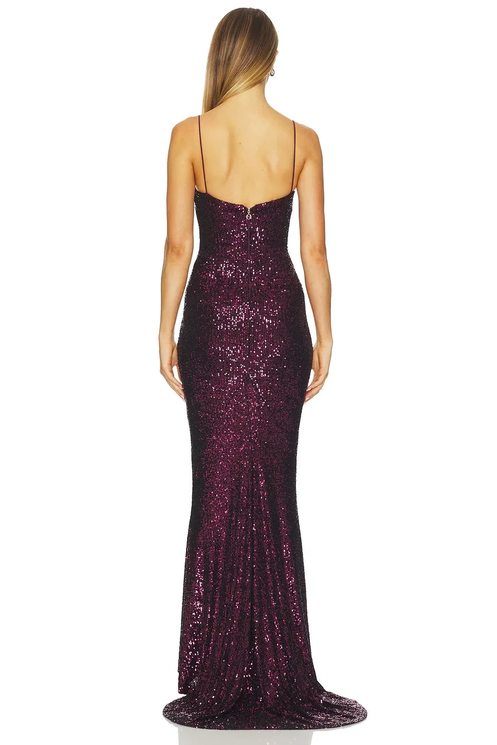 Dazzling Sheath Sweetheart Neck Spaghetti Strap Open Back Floor Length Evening Dress