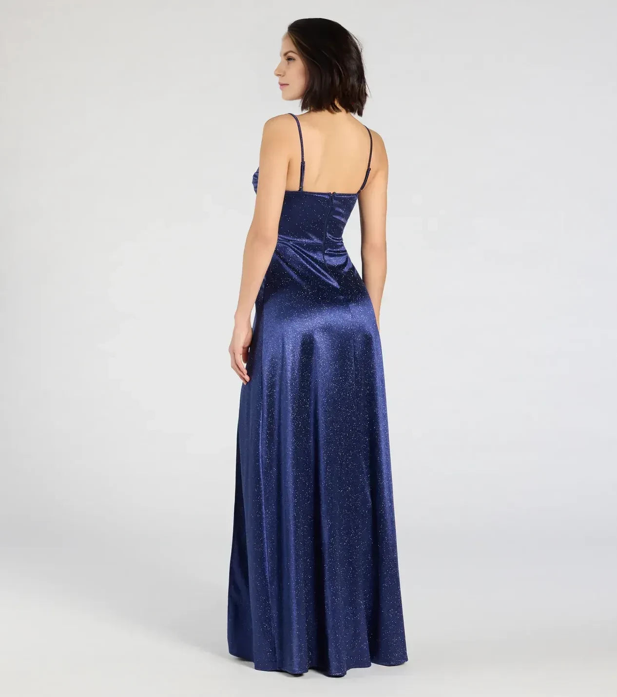 Dazzling Sheath Sweetheart Neck Spaghetti Strap Zipper Back Floor Length Prom Dress