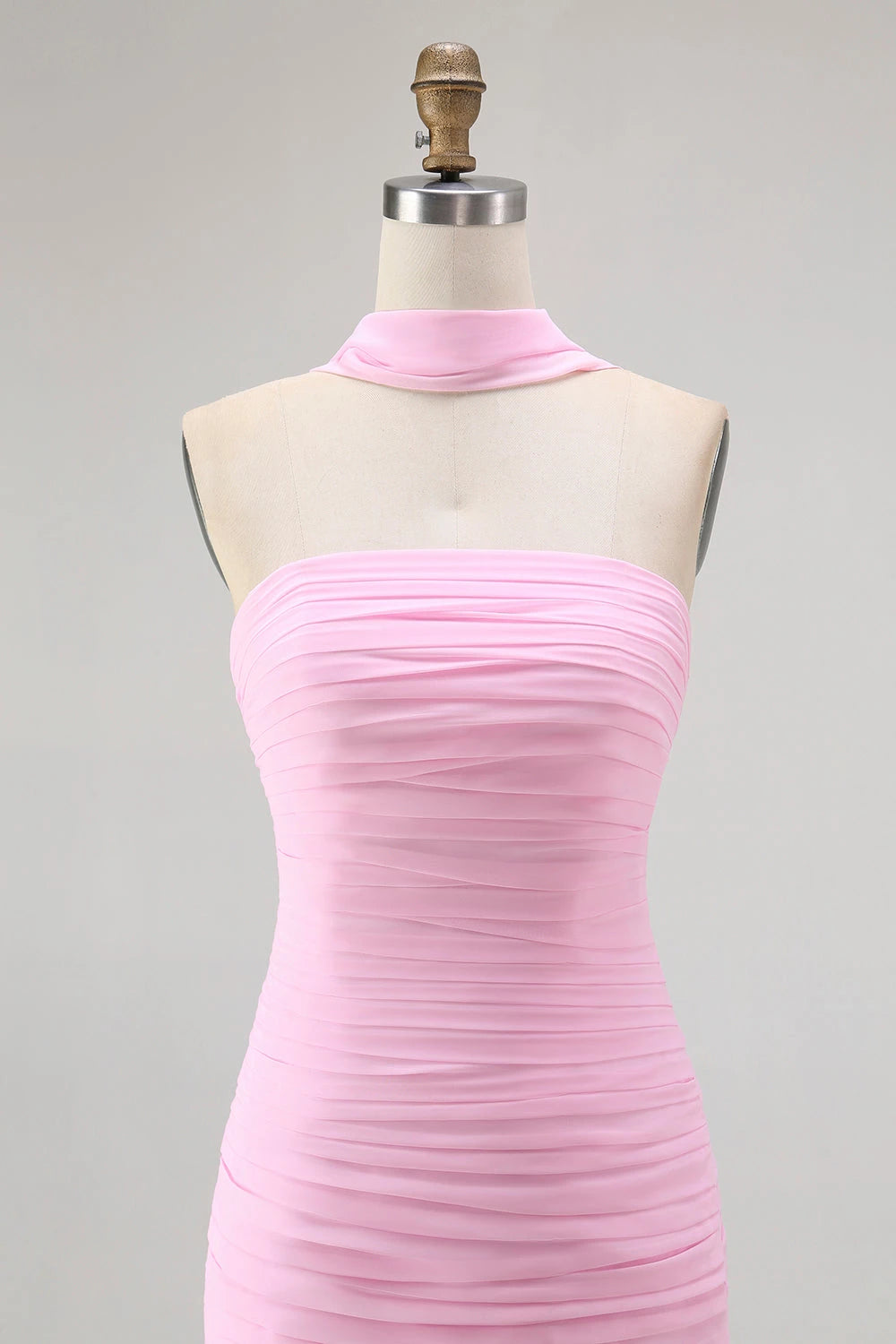 Dreamy Mermaid Strapless Sleeveless Draped Back Floor length Evening Dress Homecoming Dress