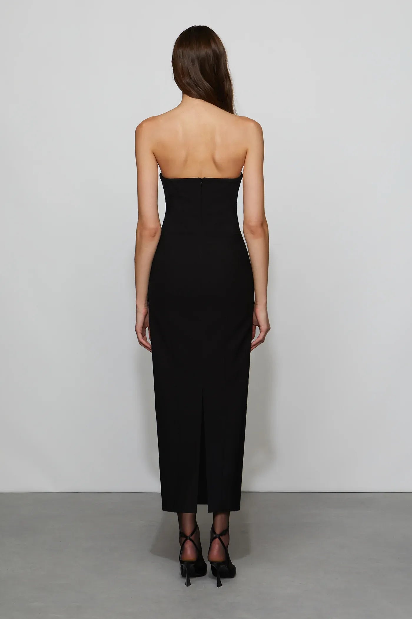 Edgy Sheath Cutout Halter Sleeveless Zipper Back Midi Length Hot Sale Prom Dress