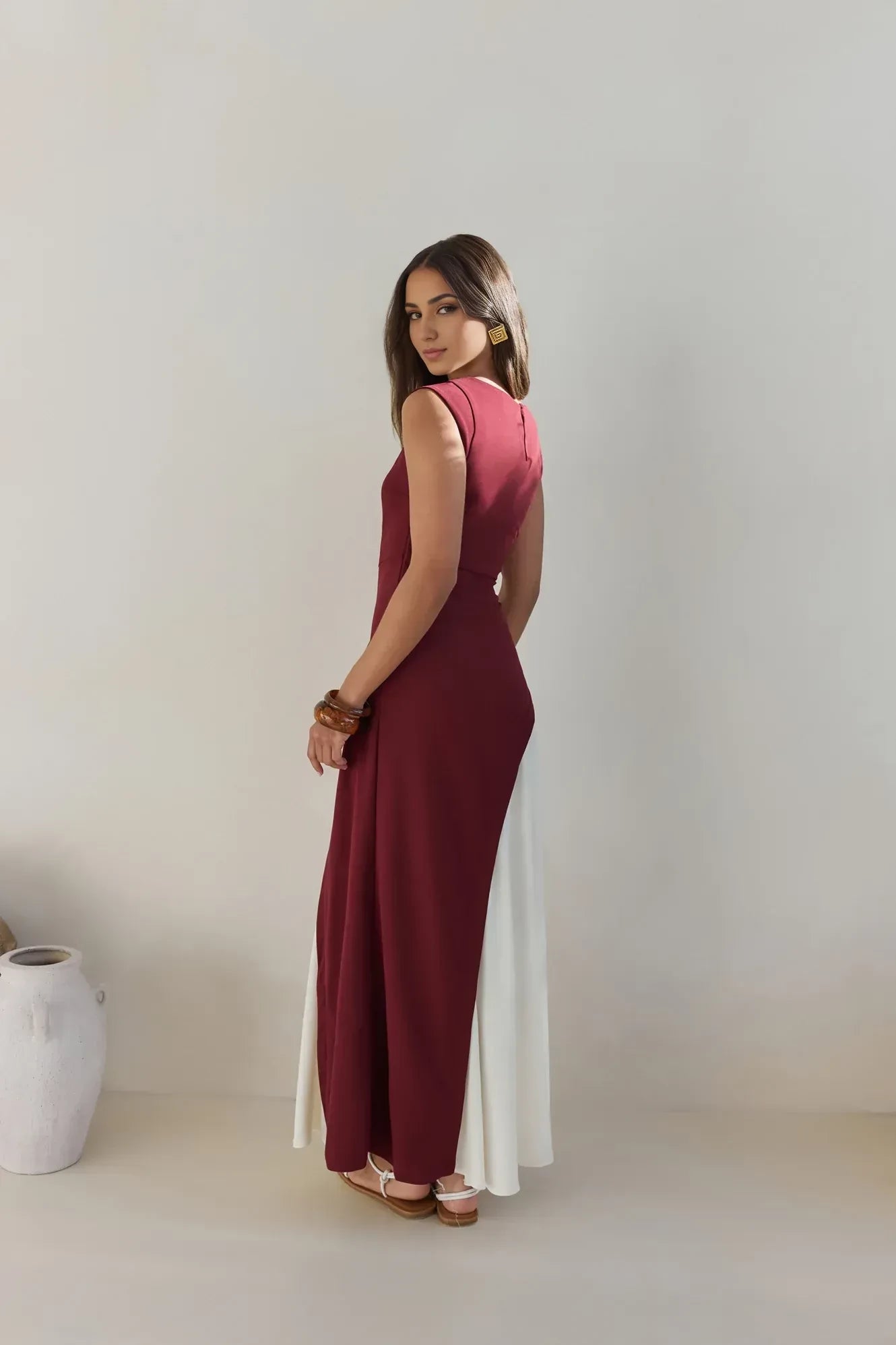 Elegant A Line Boat Neck Cap Sleeve Keyhole Back Floor Length Prom Dress