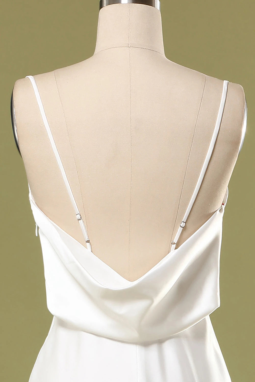 Elegant Sheath Cowl Neck Sleeveless Open Back Evening Dress Homecoming Dress