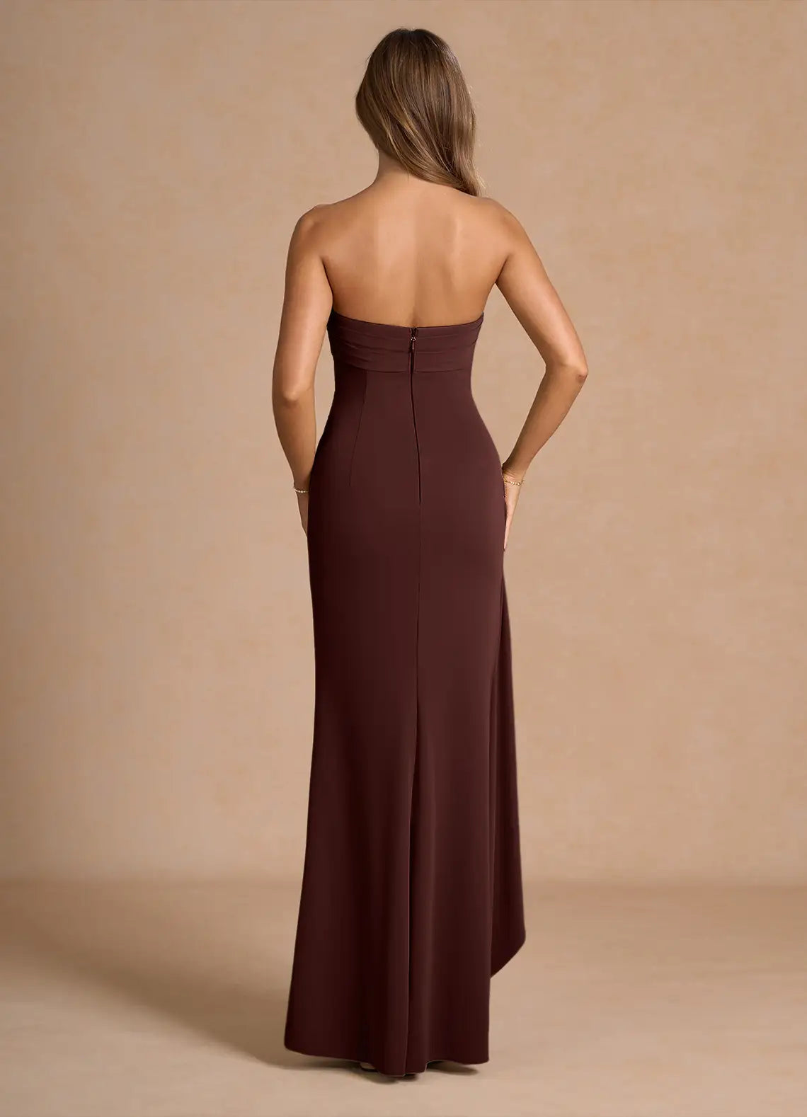 Elegant Sheath Halter Neck Sleeveless Open Back Floor Length Hot Sale Prom Dress