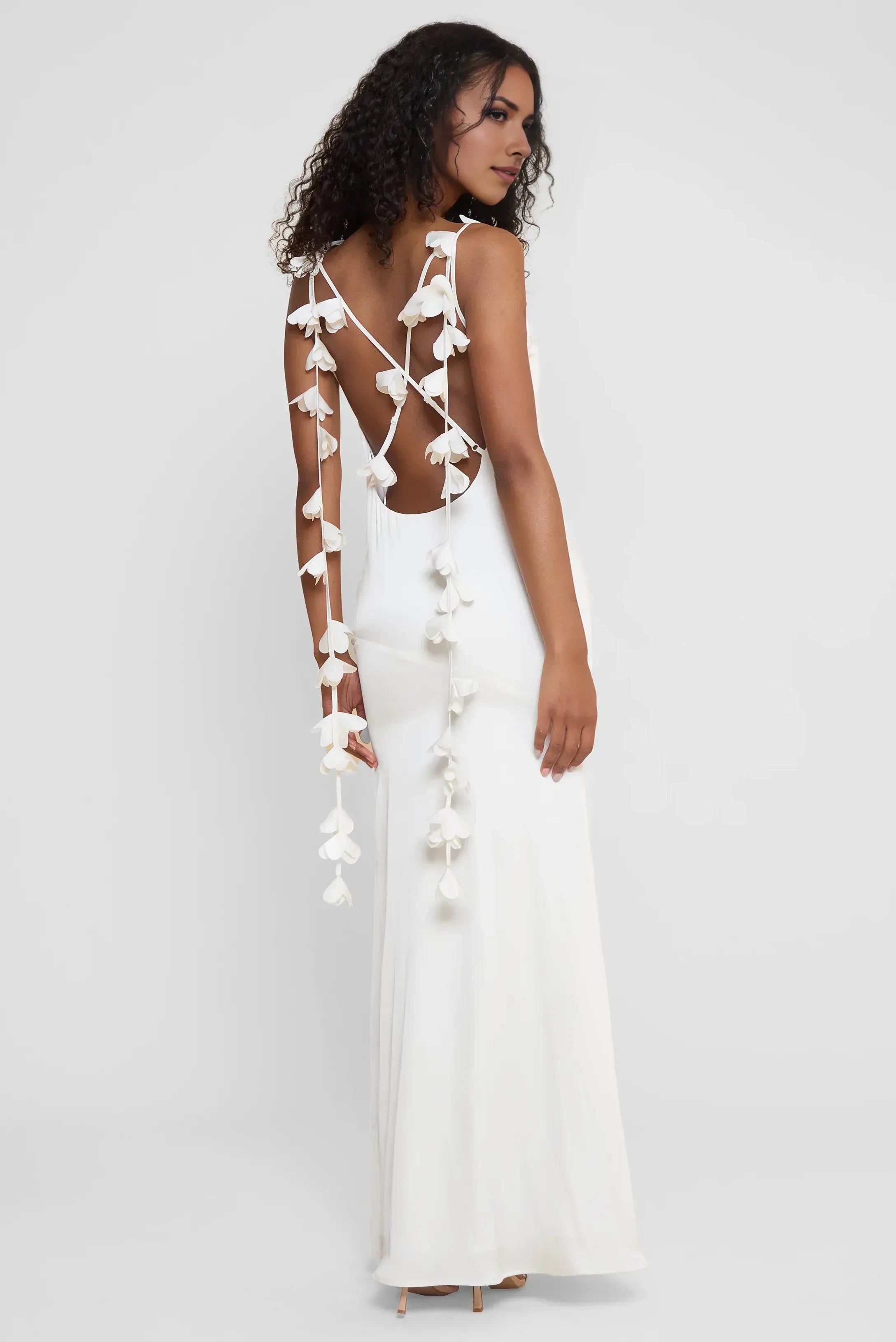 Enchanting Mermaid Sweetheart Neck Sleeveless Floral Strap Floor Length Prom Dress