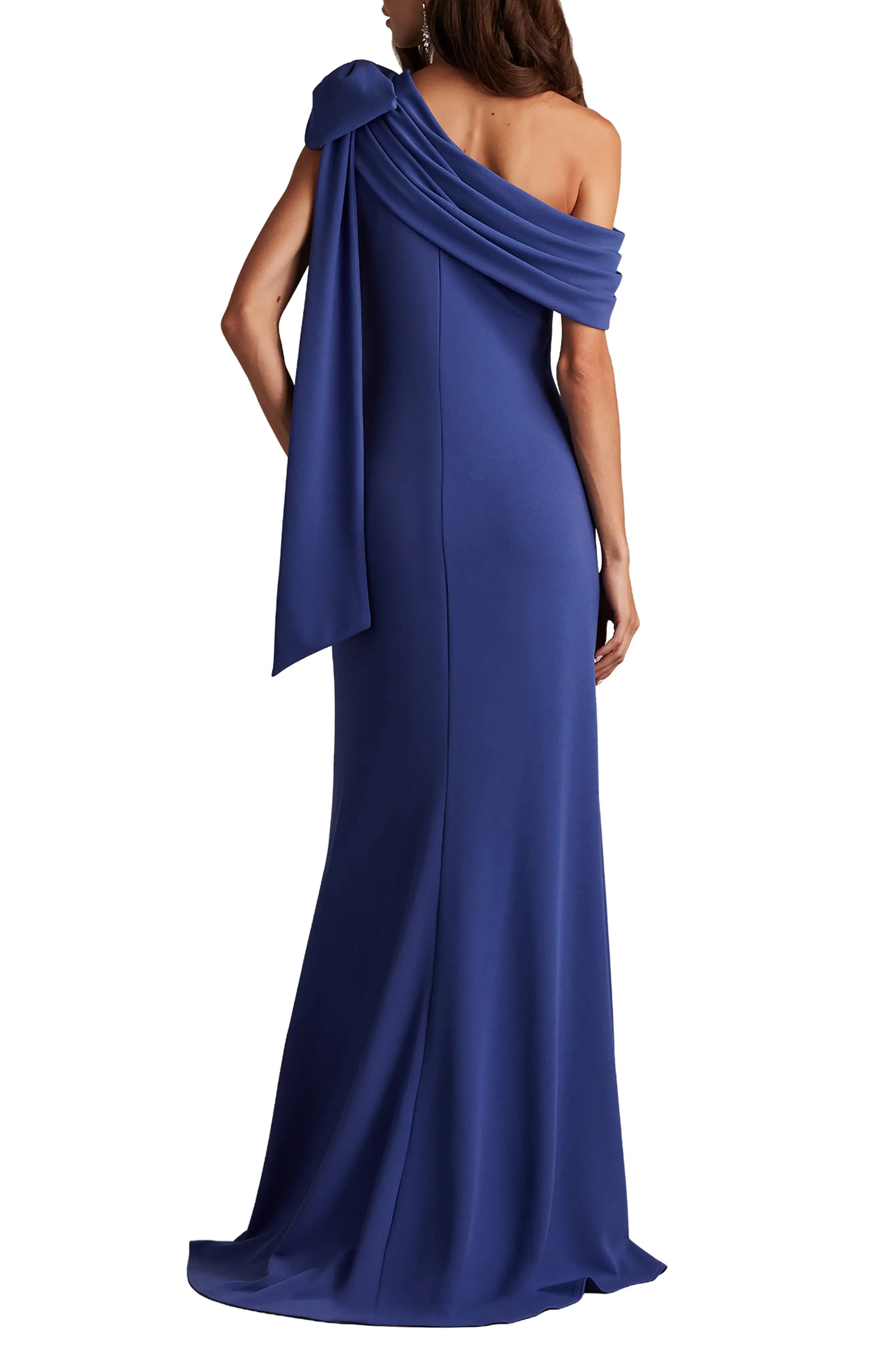 Enchanting Sheath One Shoulder Sleeveless Open Back Floor Length Evening Dress
