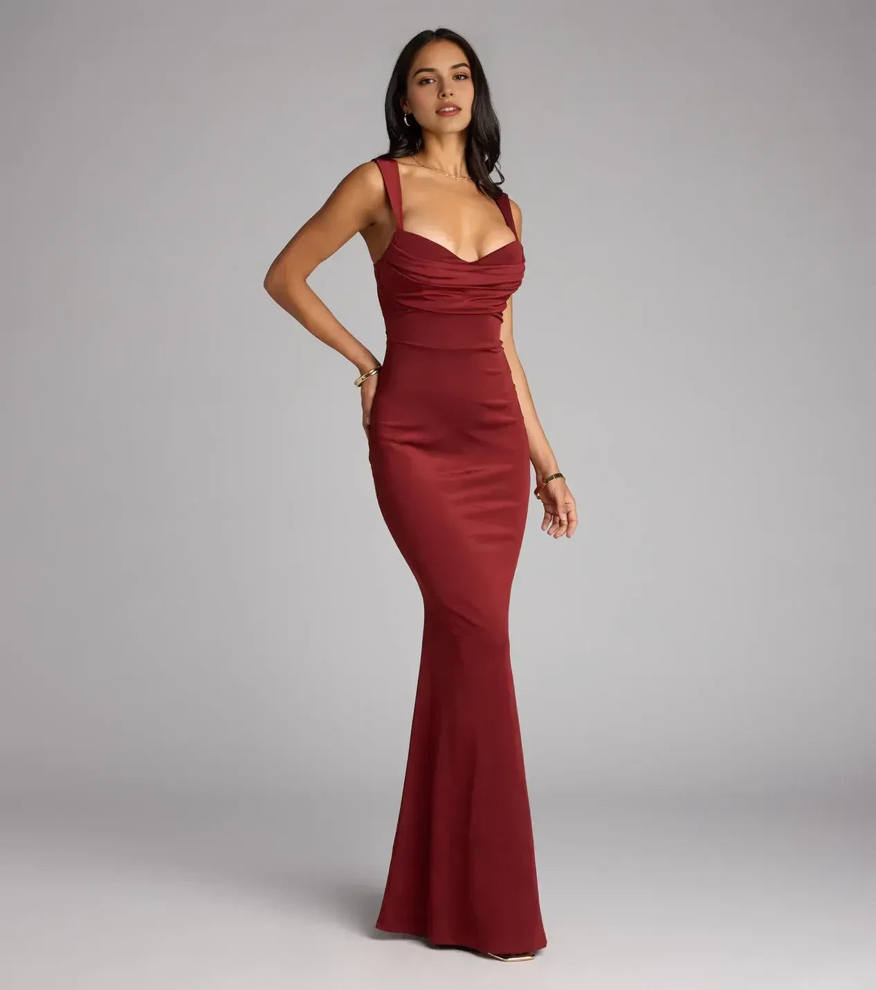 Glam Trumpet Sweetheart Neck Sleeveless Cut Out Back Floor Length Prom Dress