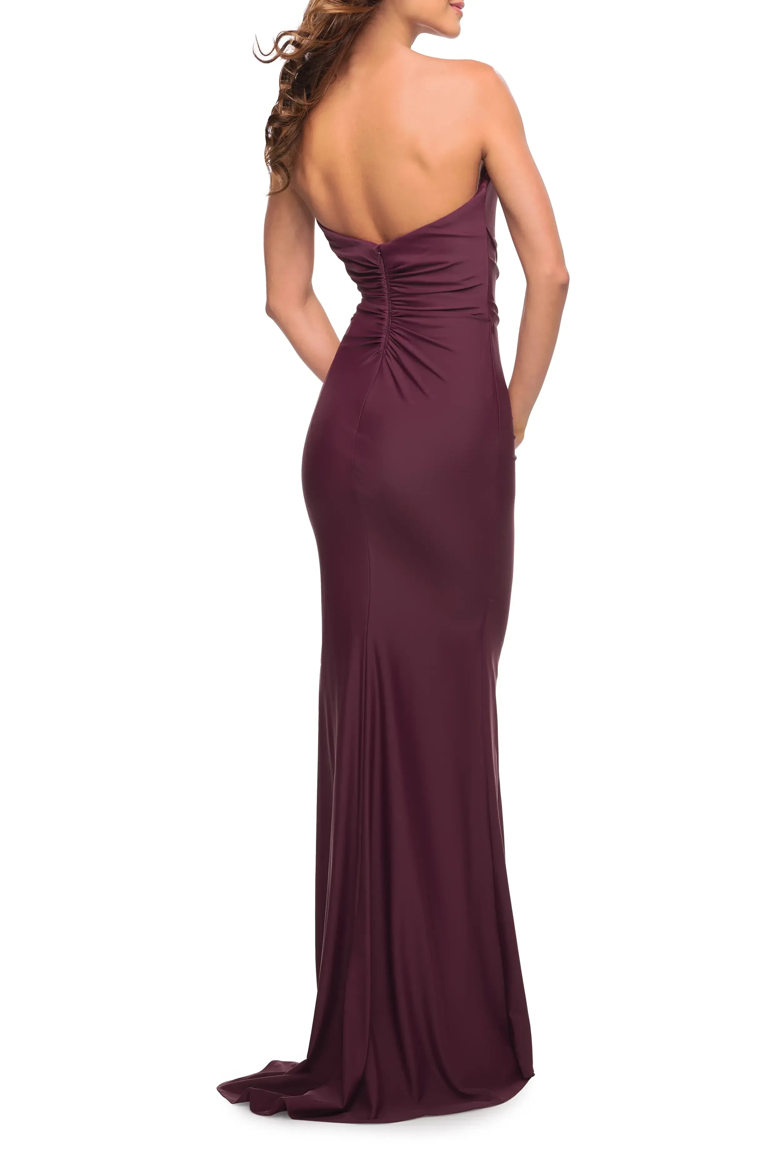 Glamorous Mermaid Sweetheart Neckline Sleeveless Ruched Back Floor Length Evening Dress