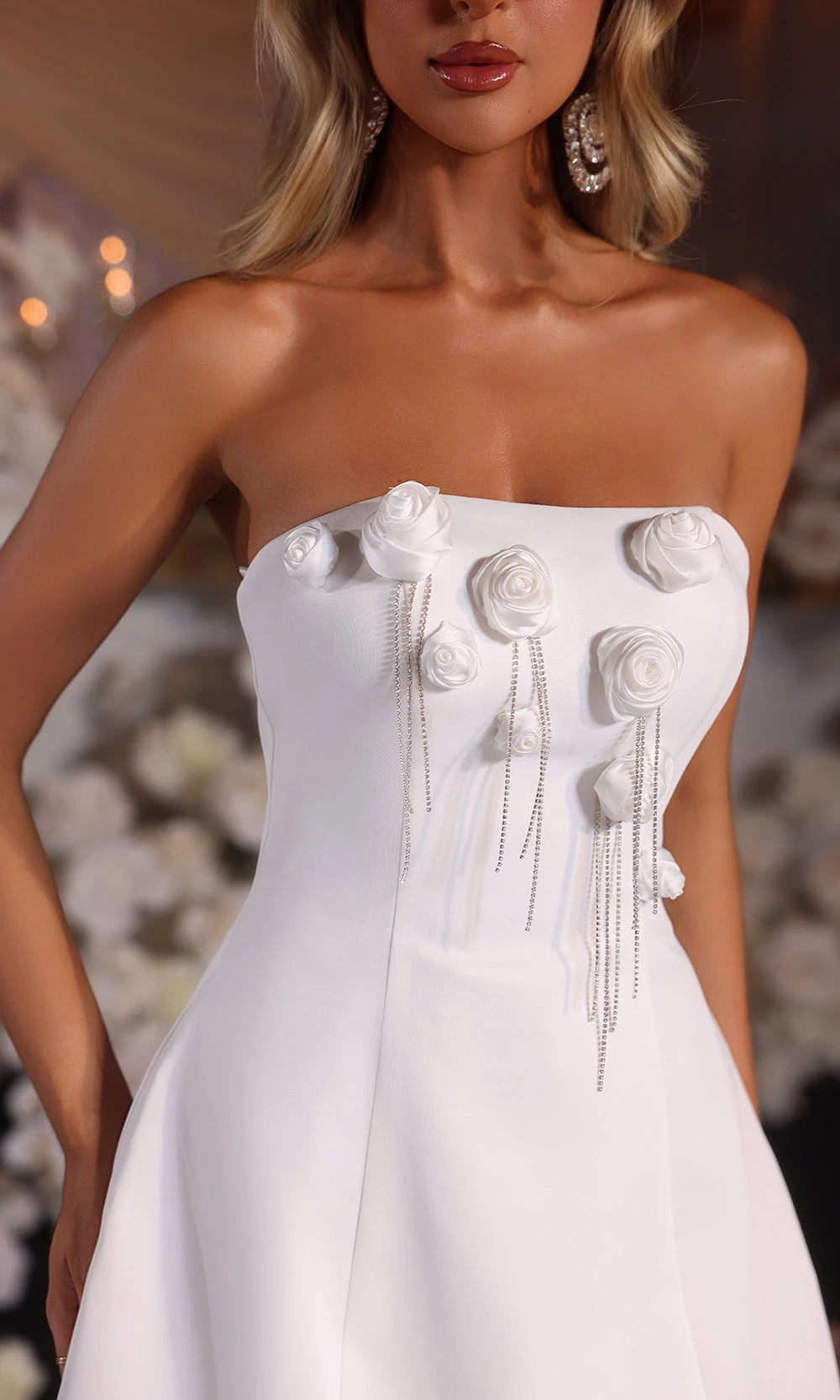 Gorgeous A Line Strapless Sleeveless Zipper Back Mini Party Dress Homecoming Dress