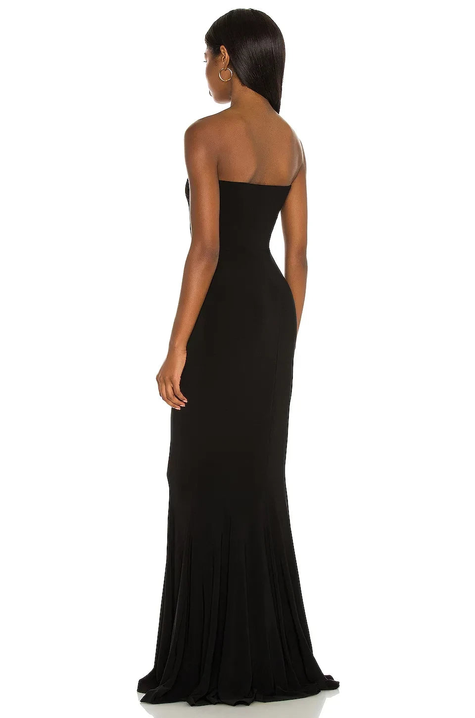 Gorgeous Mermaid Strapless Sleeveless Open-Back Floor-Length Evening Dress