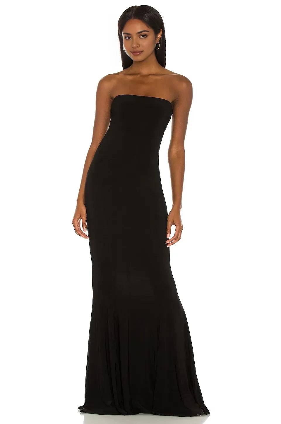 Gorgeous Mermaid Strapless Sleeveless Open-Back Floor-Length Evening Dress