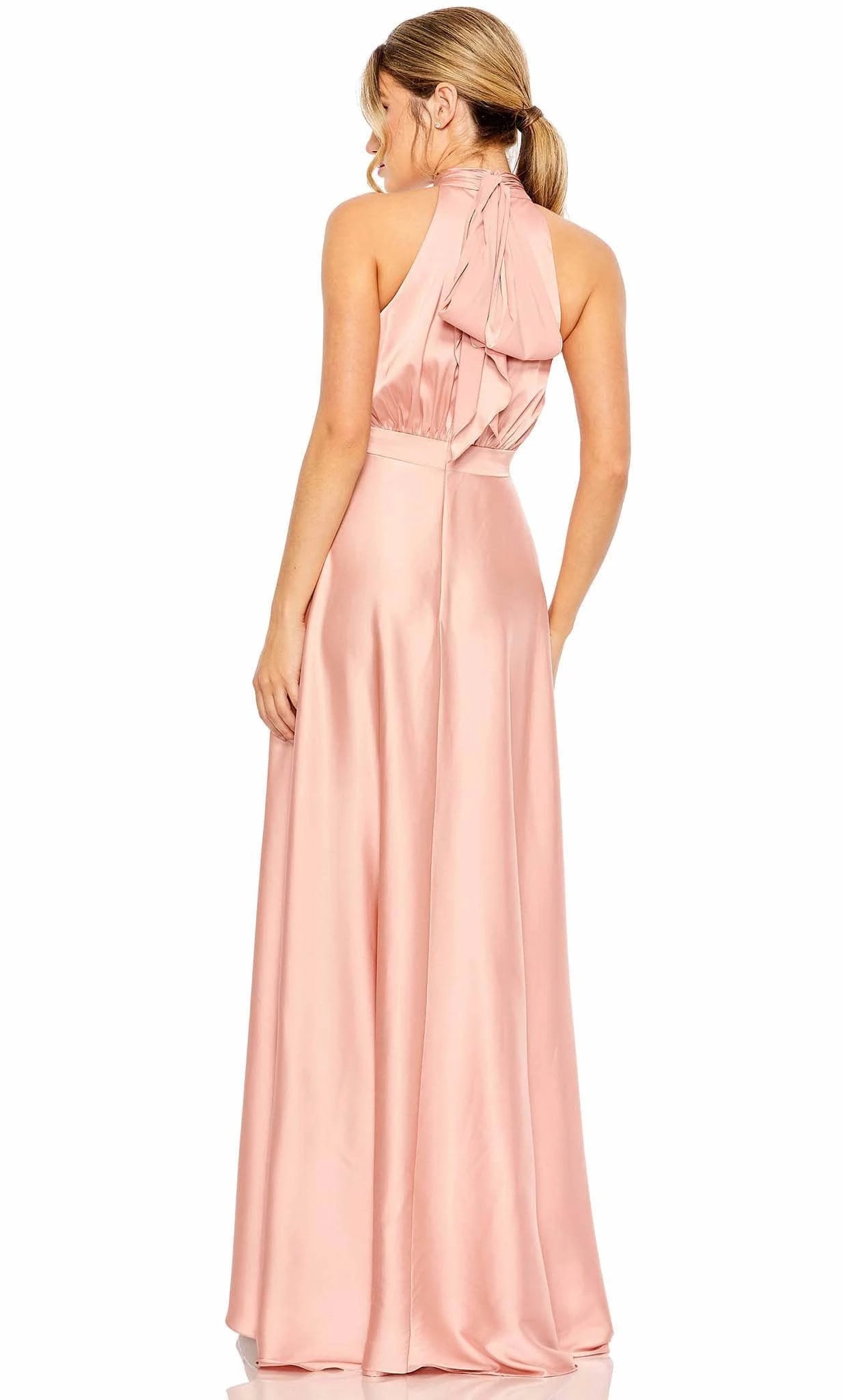 Halter Neck Sleeveless A-line Charming Off the shoulder Floor Length Prom Dress Hot Sale For Ladies