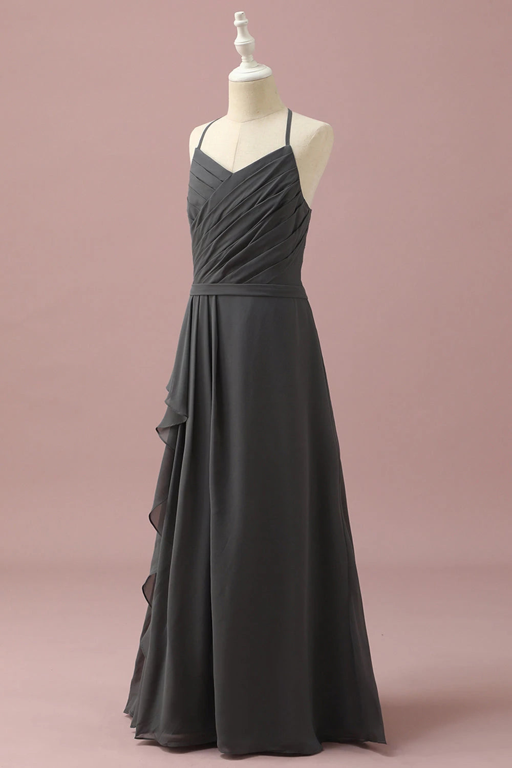 Halter Sleeveless A-Line Classic Off the shoulder Floor length Party Dress For Sale For Ladies