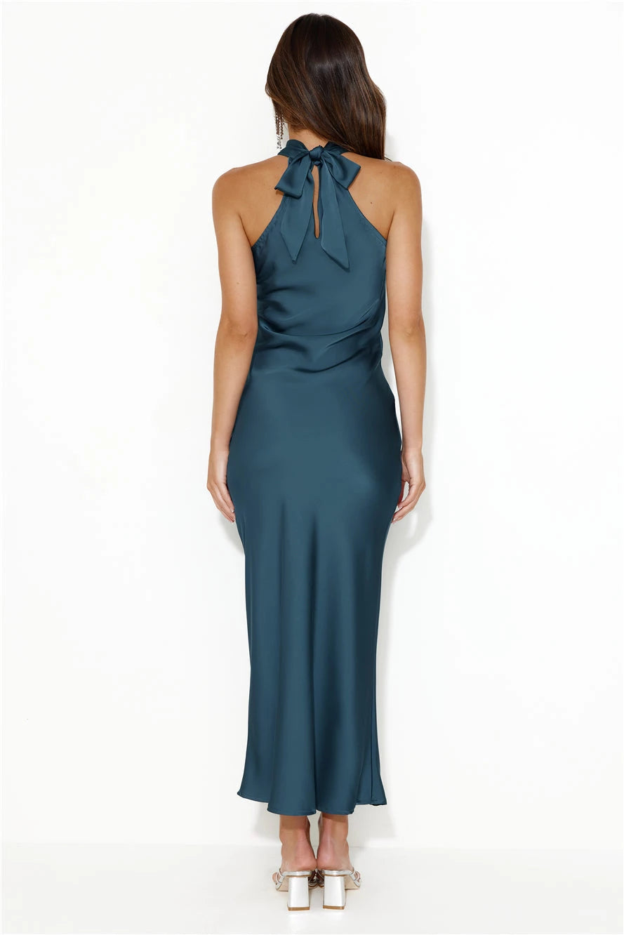 Halter Sleeveless Mermaid Modern Off the shoulder Ankle length Party Dress For Sale For Women