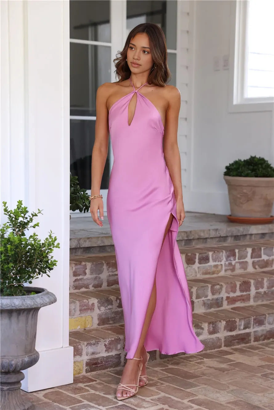 Halter Sleeveless Mermaid Modern Off the shoulder Floor length Party Dress Hot Sale For ladies