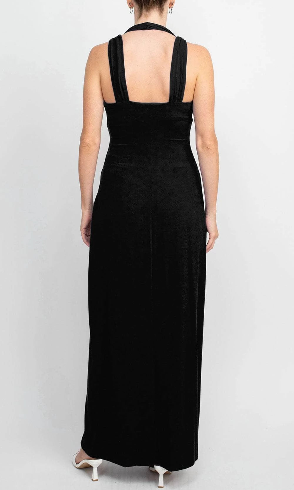 Halter Sleeveless Sheath Elegant Off the shoulder Ankle Length Prom Dress For Sale For Women