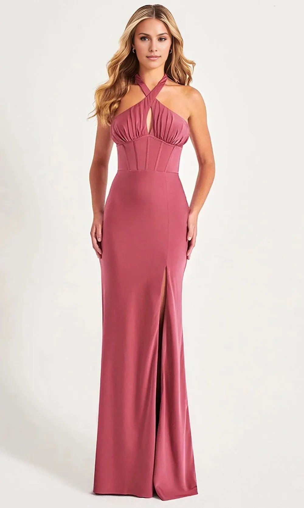Halter Sleeveless Sheath Unique Off the shoulder Floor Length Prom Dress For Sale For Ladies