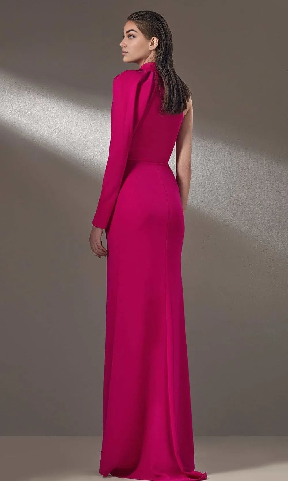 High Neck Sleeveless Sheath Formal One-shoulder Floor length Long Prom Dress For Sale For Women